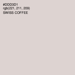 #DDD3D1 - Swiss Coffee Color Image